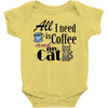 coffee cat Baby Bodysuit