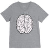 male brain V-Neck Tee