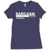 sarcasm  funny comic technology laugh Ladies Fitted T-Shirt
