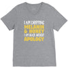 black without apology V-Neck Tee