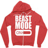 beast mode on Zipper Hoodie