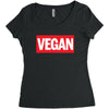 marvel logo parody vegan Women's Triblend Scoop T-shirt