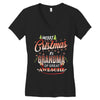 Merry Christmas To Grandma Of Great Awesome Women's V-Neck T-Shirt