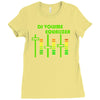 dj volume,funny Ladies Fitted T-Shirt