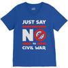 say no to civil war V-Neck Tee