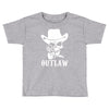 outlaw cow boy motor bike Toddler T-shirt