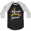 kings are born in september 3/4 Sleeve Shirt