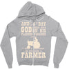 the 8th day god made farmers Zipper Hoodie