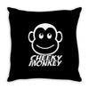 cheeky monkey funny Throw Pillow