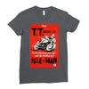 vintage tt race poster, ideal gift or birthday present Ladies Fitted T-Shirt