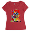 the muppets cartoon ideal birthday present or gift Women's Triblend Scoop T-shirt