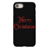 merry christmas red glitter iPhone 8