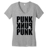 punk Women's V-Neck T-Shirt