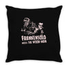 frankensolo meets the wook man Throw Pillow