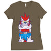 wild aztec monster Ladies Fitted T-Shirt
