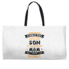 Super Cool Son Of A Freaking Awesome Mom Weekender Totes
