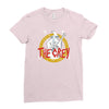 the grey Ladies Fitted T-Shirt