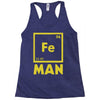 chemical element for iron man Racerback Tank