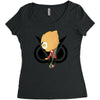 funny black gamming Women's Triblend Scoop T-shirt
