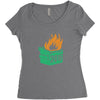 2016 dumpster fire Women's Triblend Scoop T-shirt