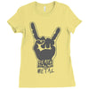 death to all but metal Ladies Fitted T-Shirt