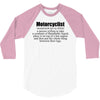 motorcyclist 3/4 Sleeve Shirt