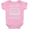 retro and vintage cassette humor Baby Onesie