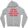 dry cleaning worker in the house Zipper Hoodie