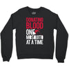 donating blood one mosquito funny Crewneck Sweatshirt