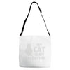 my cat is my valentine Adjustable Strap Totes