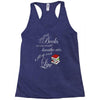 she reads books to live book lover Racerback Tank