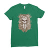 halloween skull Ladies Fitted T-Shirt