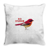 Red Sparrow Throw Pillow