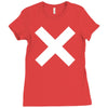 cross logo Ladies Fitted T-Shirt
