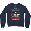 There's This Boy Who Stole My Heart He Calls Me Grandma Crewneck Sweatshirt