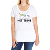Unicorn Says Not Today Ladies Curvy T-Shirt