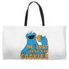 Me Just Here Fore The Cookies Weekender Totes