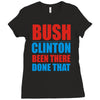 bush clinton large Ladies Fitted T-Shirt