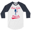 keep calm and pitch on 3/4 Sleeve Shirt
