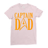 captain dad Ladies Fitted T-Shirt