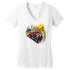 super fighting kart Women's V-Neck T-Shirt