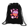 donut ghost baking Drawstring Bags