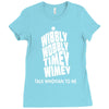 wibbly wobbly timey wimey talk whovian to me Ladies Fitted T-Shirt