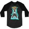 pizza shark graphic 3/4 Sleeve Shirt