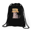 cat in the box! Drawstring Bags