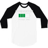 low battery introvert pun humor 3/4 Sleeve Shirt