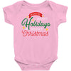 we wish you happy holidays &amp; merry christmas Baby Bodysuit