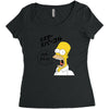 Homer Simpson Women's Triblend Scoop T-shirt