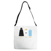father, son, holy spirit Adjustable Strap Totes