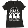 little miss cottontail cute bunny easter Ladies Fitted T-Shirt